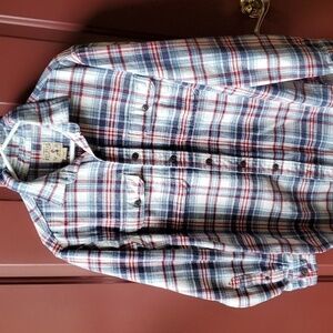 Red Head Brand RWB plaid flannel button down Size LT